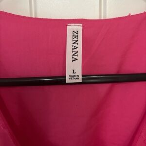 Zenana Pink Top